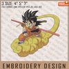 Son Goku Embroidery Files, Dragon Ball, Anime Inspired Embroidery Design, Machine Embroidery Design.jpg