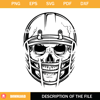 Football Helmet SVG, Football Skull SVG, Halloween Skull SVG.jpg