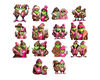 Pink two Grinch Boys png, Boujee Grinch png, cute grinchmas png, Christmas png sublimation design, Green guy png, Instant Download.jpg