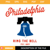 Philadelphia Ring The Bell SVG, Philadelphia Baseball Christmas SVG, Philly SVG.jpg