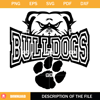 Bulldog Mascot SVG, Bulldog Football SVG, Sport SVG.jpg
