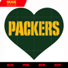Green Bay Packers Heart 2 svg, nfl svg, eps, dxf, png, digital file.jpg
