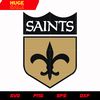 New Orleans Saints Shield Logo svg, nfl svg, eps, dxf, png, digital file.jpg
