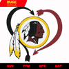 Washington Redskins Heart svg, nfl svg, eps, dxf, png, digital file.jpg