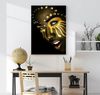 African Woman Shiny Gold Bracelet ,African Woman Canvas ,  African American Art ,African Wall Decor ,African Woman Gold Poster ,Home Decor 1.jpg