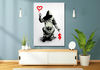 Love or Money Banksy Canvas Wall Art -Poster - Art Print -Mural Wall Art wrapped wooden framed canvas Ready to HangExtra Large Wall Art.jpg