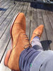 Men's Handmade Beige Suede Oxford Brogue ToeCap Lace Up Shoes.jpg