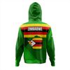 Zimbabwe Hoodie - Flag Color With Seal, African Hoodie For Men Women
