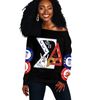 Phi Beta Sigma Delta Sigma Theta Black Offshoulder, African Women Off Shoulder For Women