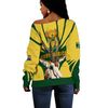 South Africa King Protea Yellow Women Off Shoulder Style, African Women Off Shoulder For Women