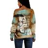 Malcolm X Ver2 Quote Paint Mix Women Off Shoulder, African Women Off Shoulder For Women