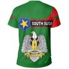 Custom South Sudan Tee Pentagon Style, African T-shirt For Men Women