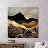 Mountain Landscape Art, Abstract Wall Art, Night Landscape Art, Tempered Glass, Framed Wall Art, 3D Canvas Art, Gift For Him, Large Wall Art.jpg