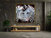zebra canvas print, wildlife animal photo to canvas art print for office decor, wall art canvas design, framed canvas ready to hang.jpg
