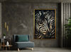 zebra canvas print, wildlife animal photo to canvas art print for office decor, wall art canvas design, framed canvas ready to hang-1.jpg