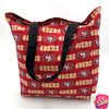 San Francisco 49ers Lined Tote Reversible Reusable Grocery Shopping Project Gift Book Beach Bag Free Shipping 1.jpg