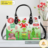 Personalized The Grinch Stickers Collection Handbag, The Grinch Handbag, Grinch Leatherr Handbag.jpg