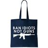Ban Idiots Not Guns Gun Rights Logo Tote Bag.jpg
