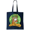 Leprechaun Drink Alone and Safe Funny Facemask Tote Bag.jpg