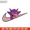 Gengar x nike Embroidery Design, Pokemon Embroidery, Embroidery File, Nike Embroidery, Anime shirt, Digital download.jpg