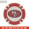 San Francisco 49ers Poker Chip Ball embroidery design, San Francisco 49ers embroidery, NFL embroidery, sport embroidery..jpg