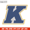 Kent State University logo embroidery design, NCAA embroidery,Sport embroidery,Logo sport embroidery,Embroidery design.jpg