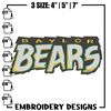 Baylor Bears Logo embroidery design, NCAA embroidery, Sport embroidery, logo sport embroidery,Embroidery design..jpg