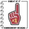 Miami Heat no 1 embroidery design, NBA embroidery, Sport embroidery, Embroidery design ,Logo sport embroidery..jpg
