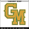 George Mason embroidery design, Baseball embroidery, Sport embroidery, logo sport embroidery, Embroidery design.jpg