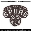 San Antonio Spurs logo embroidery design, NBA embroidery, Embroidery design, Logo sport embroidery, Sport embroidery.jpg