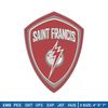 Saint Francis logo embroidery design, Sport embroidery, logo sport embroidery, Embroidery design,NCAA embroidery.jpg
