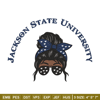Jackson State girl embroidery design, NCAA embroidery, Embroidery design, Logo sport embroidery, Sport embroidery.jpg