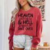 Heaven Won't Take Me and Hell Is Afraid I'll Take Over Shirt, Sarcastic Shirt, Heaven & Hell, Dark Humor Shirt, Adult Humor Shirt, Sassy Mom.jpg