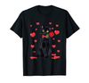 Adorable Black Cat Valentines T-Shirt Love Boys Girls Valentine Gift T-Shirt - Tees.Design.png