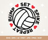 Volleyball Cricut, Volleyball cut file, Bump Set Spike Repeat svg, Volleyball dxf, eps, Cut File, Cricut, Png, Svg, sublimation, Silhouette.jpg