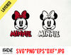 Minnie Logo Design instant download digital file svg, png, eps, jpg, and dxf clip art for cricut silhouette and other cutting software.jpg