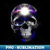 Enlightened Skull - Special Edition Sublimation PNG File - Instantly Transform Your Sublimation Projects