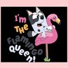 Muffin I Am The Flamingo Queen SVG Graphic Design Files.jpg