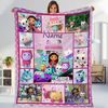 Gabby’s Dollhouse Fleece Blanket, Personalized Gabby Blanket, Gabby And Friends Party, Christmas Gifts, Birthday Gifts For Daughters.jpg