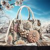 Womens handbag shoulder satchel tote PU Leather Handbag with Shoulder Strap Beautiful Zinna cute Spring summer Abstract flower botanical.jpg