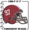 Auburn Tigers helmet embroidery design, NCAA embroidery, Embroidery design, Logo sport embroidery, Sport embroidery.jpg