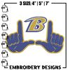 Baltimore Ravens Hand embroidery design, Ravens embroidery, NFL embroidery, sport embroidery, embroidery design..jpg
