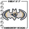 Batman Symbol Los Angeles Rams embroidery design, Rams embroidery, NFL embroidery, sport embroidery, embroidery design..jpg