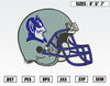 Duke Blue Devils Mascot Helmet Embroidery Designs, NFL Embroidery Design File Instant Download.png
