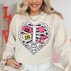 Radiology Valentine's Day Sweater, Heart Radiology Hoodie, RAD Tech A Work Of Heart T-Shirt, X-ray Tech Gifts, Xray Technologist V-day Tee.jpg