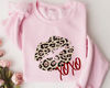 Valentines Day Sweatshirt, Leopard Lips Xoxo Sweatshirt, Valentines Day Shirts for Women, Valentines Day Gift, Cute Heart Sweatshirt.jpg
