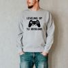 Leveling Up To Husband Sweatshirt, Father's Day Gift, Groom Sweatshirt, Gamer Husband Sweatshirt, Wedding Day Gift, Husband Level Sweatshirt.jpg
