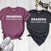 Grandma and Grandpa Shirt, Personalized Grandma Shirt, Personalized Grandpa Shirt, Shirt With Kids Names, Grandchildren Shirt, Grandpa Shirt.jpg