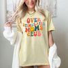 Comfort Colors®Groovy Over Stimulated Moms Club Shirt Gift For Anxiety Mom, Anxiety Mother Gift, Mother's Day Fashion, Groovy Mom Outfit.jpg