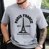 Paris France Shirt, Eiffel Tower TShirt, Travel To France Shirt, Gift For Paris Lover, France Souvenir, Designer Gift, Paris trip Tees.jpg